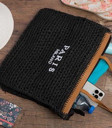 Torebka shopper z plecionki PARIS MILANO