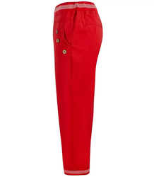 Elastic cropped pants elastic 3/4 stripes