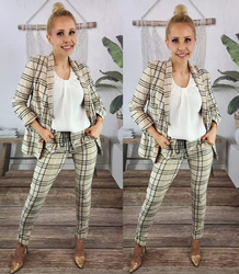 Set Blazer + Trousers Set Lattice