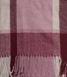 Ciepła duża chusta SZAL szalik krata