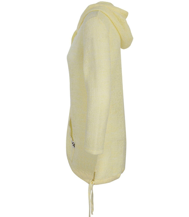 Ażurowy rozpinany sweter kaptur Kardigan