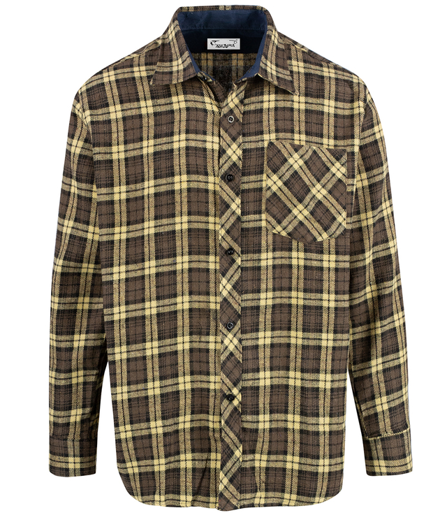 REGULAR FIT cotton check shirt for men