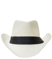 Men's cowboy hat with black strap