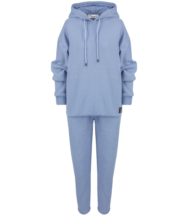 Oversize smooth cotton sports tracksuit MARGARET