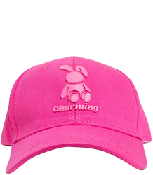 Children's baseball cap decorated with a bunny patch