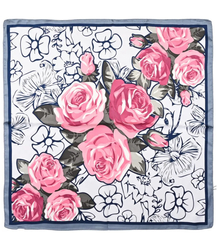 Stylish Elegant Scarf Mix of beautiful patterns 70x70 cm