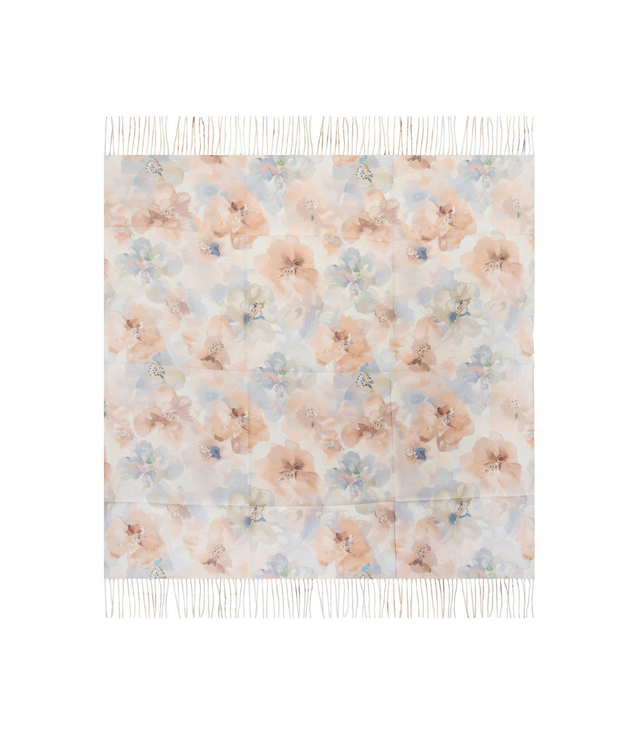 Women's scarf with floral pattern 100x100