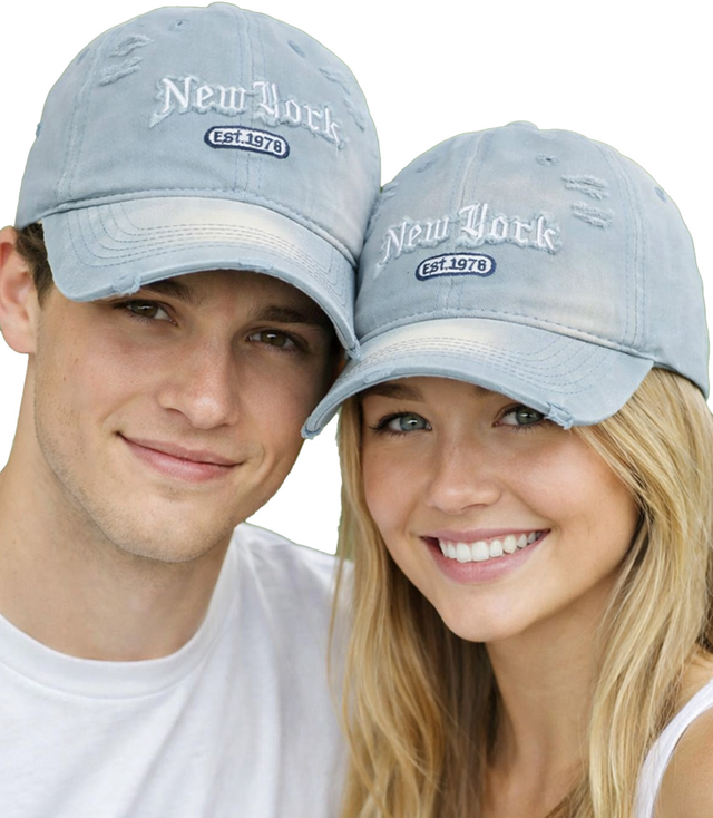 Czapka z daszkiem drapowana z naszywką NEW YORK UNISEX