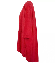 Koszula Tunika oversize dłuższy tył Brokatowa Luźna Plus Size