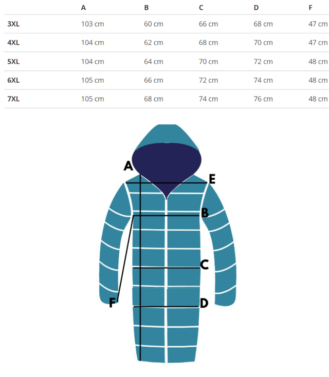 Long winter quilted coat SUZANA warm jacket PLUS SIZE
