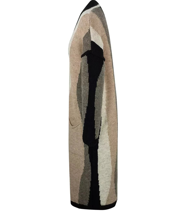 Kardigan w fale kolorowe paski sweter NINA