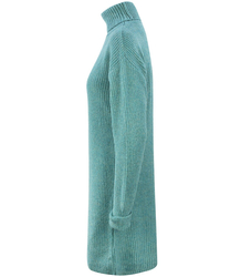 Gładki SWETER SUKIENKA dzianinowa GOLF