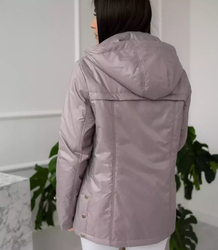 Women's transitional spring hooded jacket LUIZA