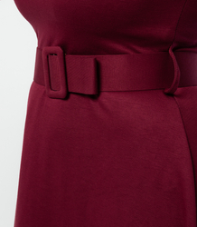 Classic strapless flared midi dress ELISE 2