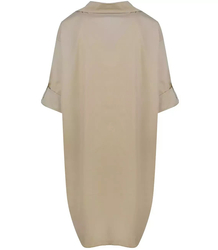 Long shirtdress shirt tunic with a teddy bear