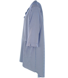 Oversize tunic shirt longer at the back