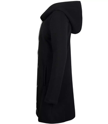Long sweatshirt overlay asymmetric BASIC zipper