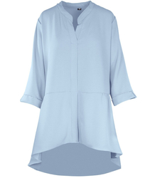 Oversize tunic shirt longer at the back