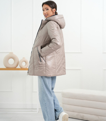 Women's Transitional Warm Jacket Elegant Hoodie Autumn Rose