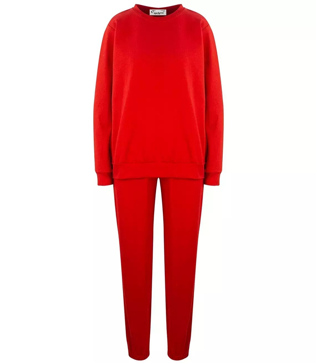 Tracksuit, pants, sweatshirt, one-color set