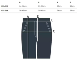 Krótkie legginsy prążkowane plus size Eleganckie ELA