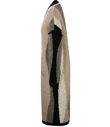 Kardigan w fale kolorowe paski sweter NINA