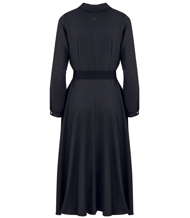 Elegant dress Beautiful with belt Envelope neckline LUNA