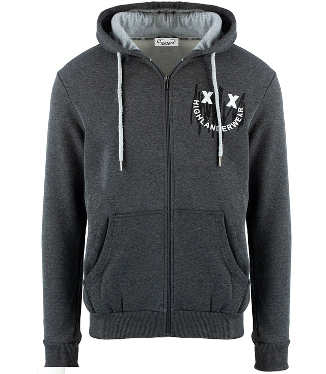 Men's warm, thick sweatshirt with a hood