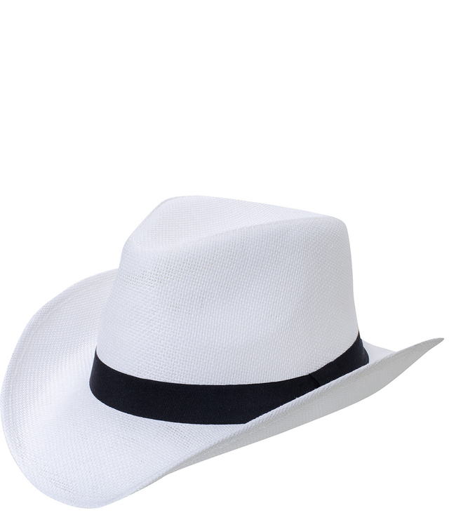 Men's cowboy hat with black strap