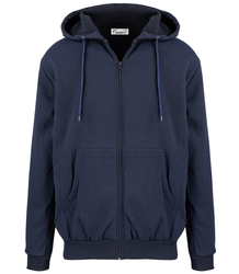 Men's warm sweatshirt with a hood, plain, one-color