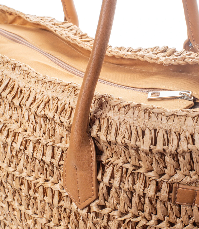 Large summer bag handbag braided simple shopper bag