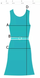 SEXI Dress Tunic SPANISH with a frill