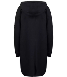 Warm long sweatshirt cotton shirt jacket