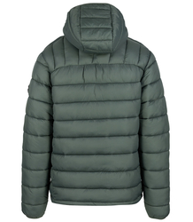 Men's winter quilted jacket with hood