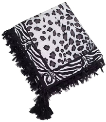 Spring shawl bandana shawl leopard tassels