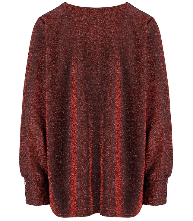 Elegant blouse with glitter, Glitter Plus Size MIRIAM