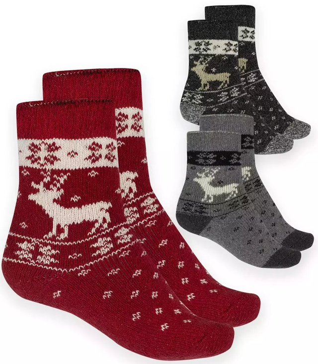 Universal warm wool socks RENIFER 3-PACK