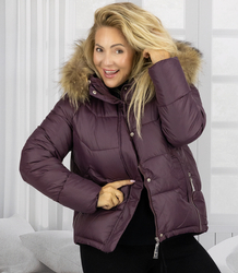 WINTER QUEEN warm winter jacket longer bomber jacket