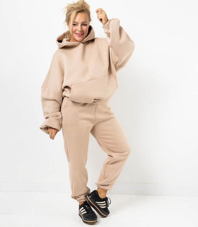 Warm thick tracksuit set sweatshirt + pants STELLA