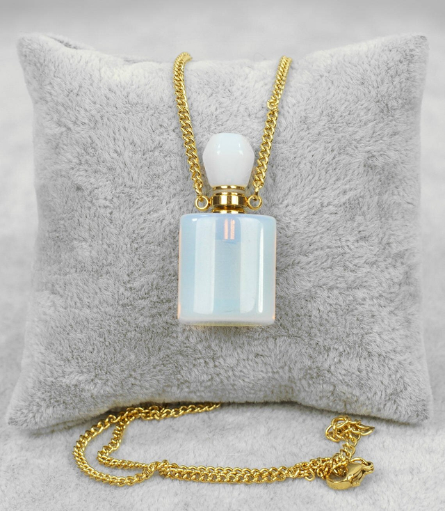 Necklace pendant perfume bottle OPAL