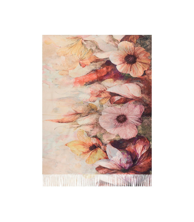 Women's floral pattern scarf 180x70