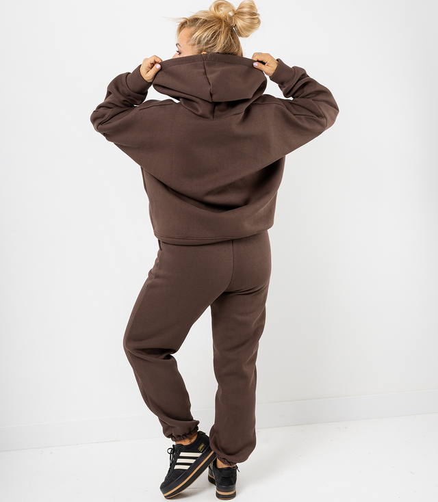 Warm thick sweatshirt set unbuttoned sweatshirt LAURA