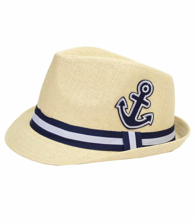 Super children's panama anchor straw hat
