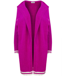 Ciepły miękki kardigan sweter z KAPTUREM