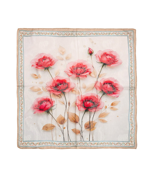 Elegant women's scarf with an insane 70x70 pattern