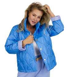 Kurtka pikowana WIOSENNA z kołnierzem stylowe kolory