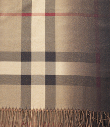 Błyszczący Szal w kratę BURBERRY 