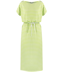 Long striped maxi dress with elastic band and string MARTA