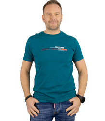 Męski t-shirt koszulka krótki rękaw ze sportowym nadrukiem