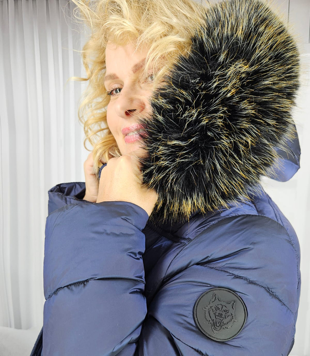 Long quilted winter warm coat with hood ARCTICA jacket